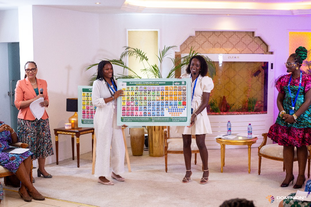 Smarty Symbols Donates Playground Commuication board to Ghana